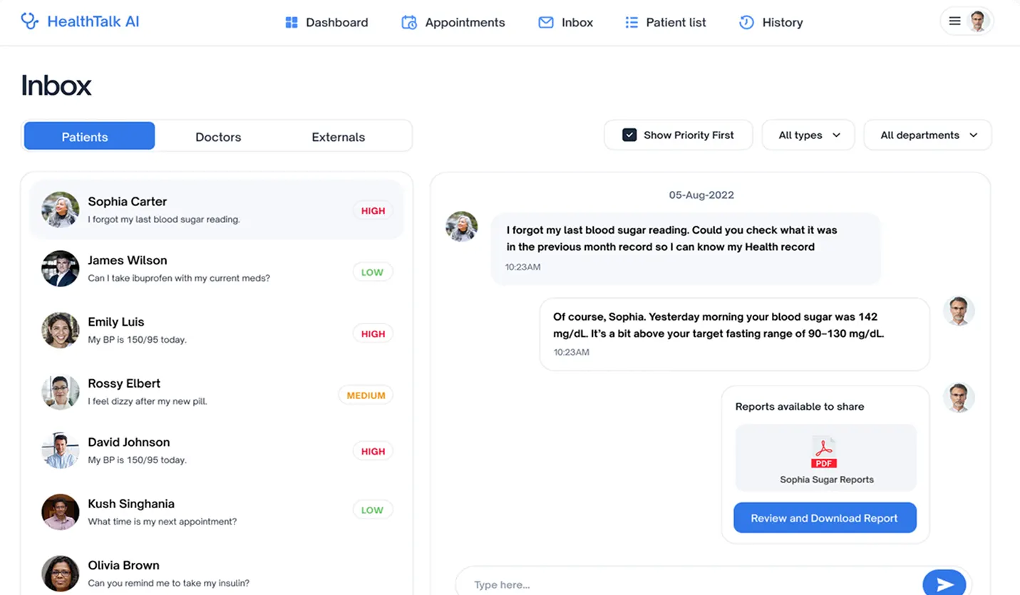 AI Clinical Chat Assistant solution