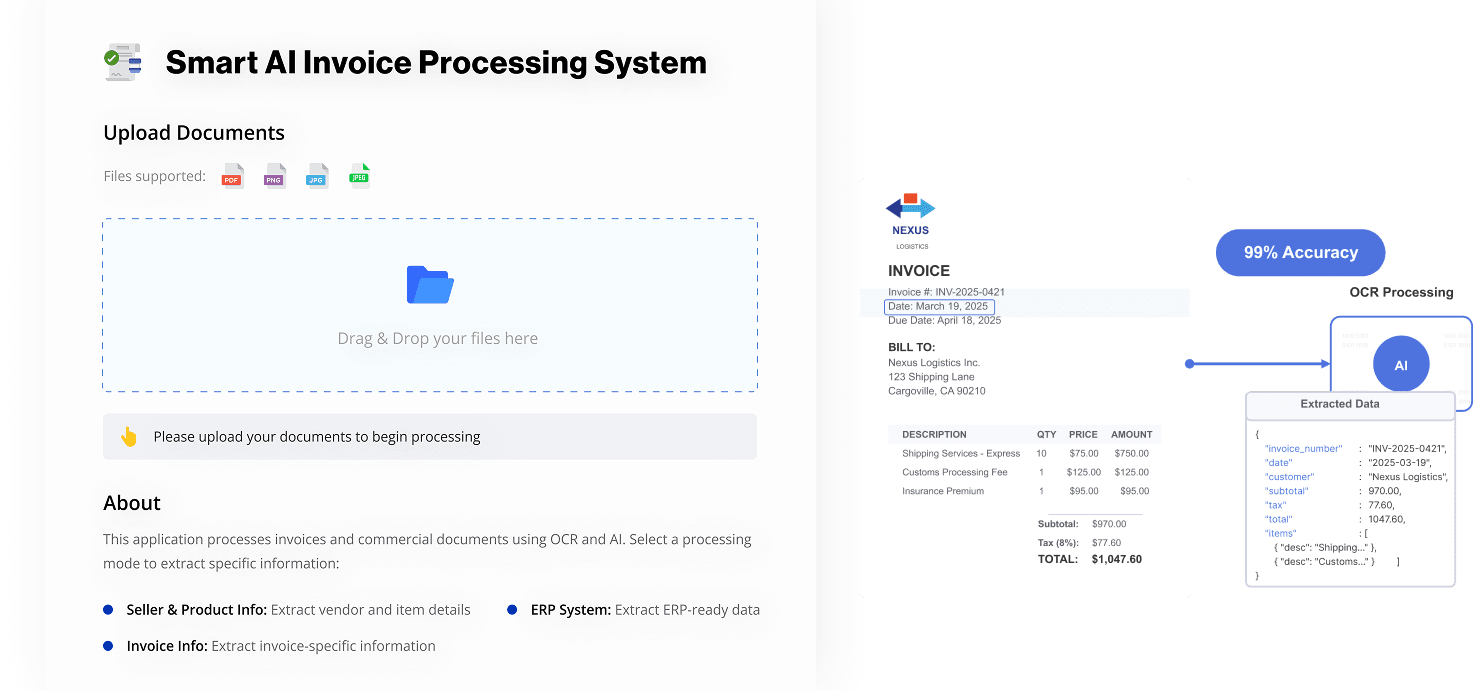 Smart AI Invoice Processing System