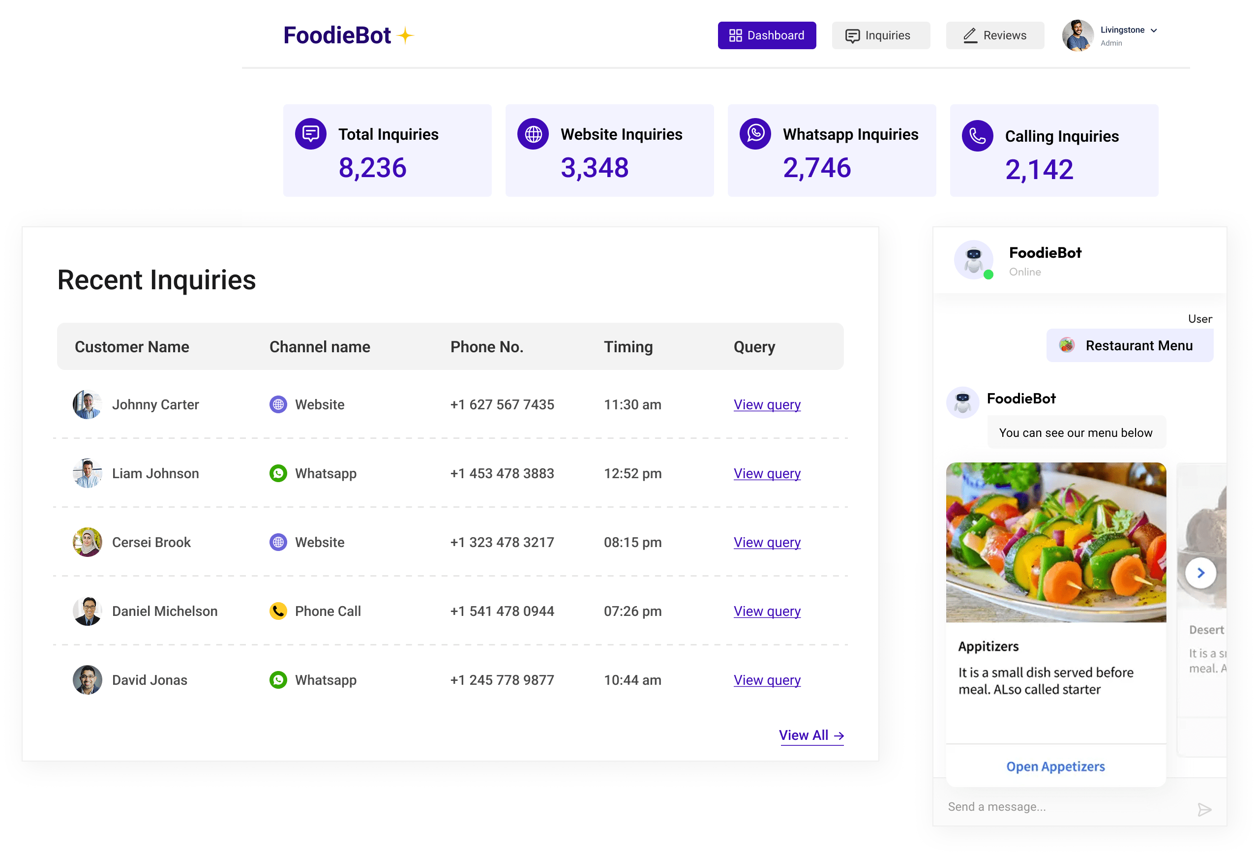 Restaurant Chatbot