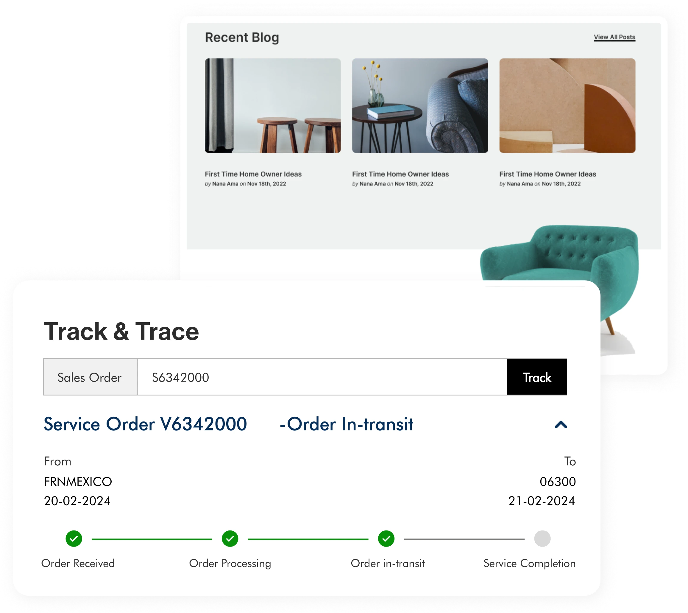 Screenshot for Track Your Order